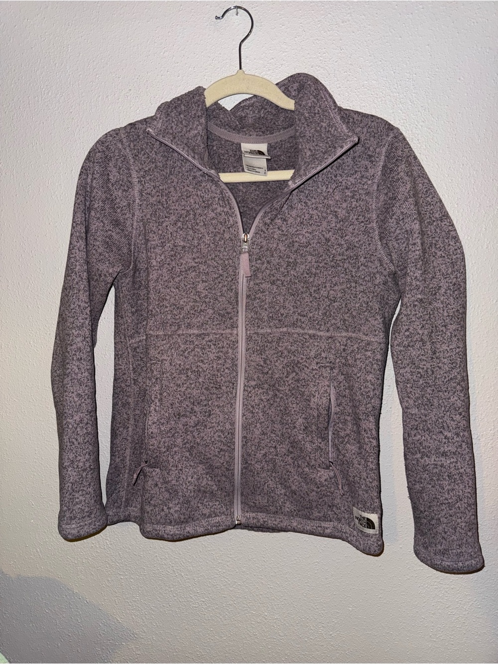 (S) The North Face Purple Full-Zip Fleece Jacket